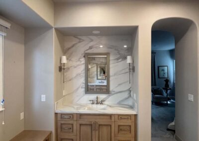 Bath remodel photos showing modern design